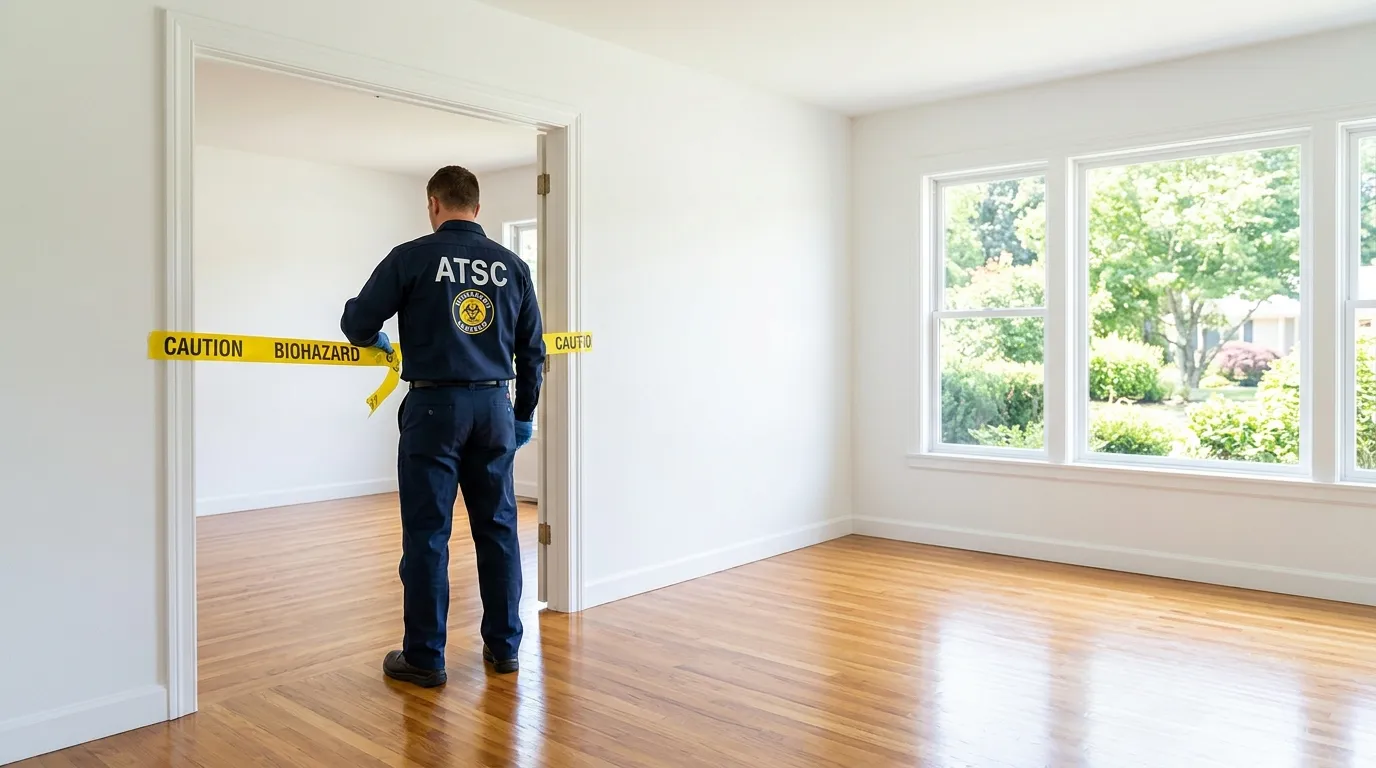 Certified biohazard cleanup crew performing Decomposition Cleanup in Greeley